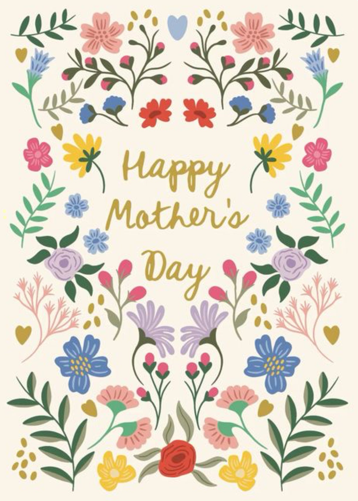 Wild Flower Mothers Day Card
