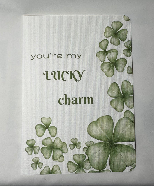 Lucky charm, St Patricks day greeting card