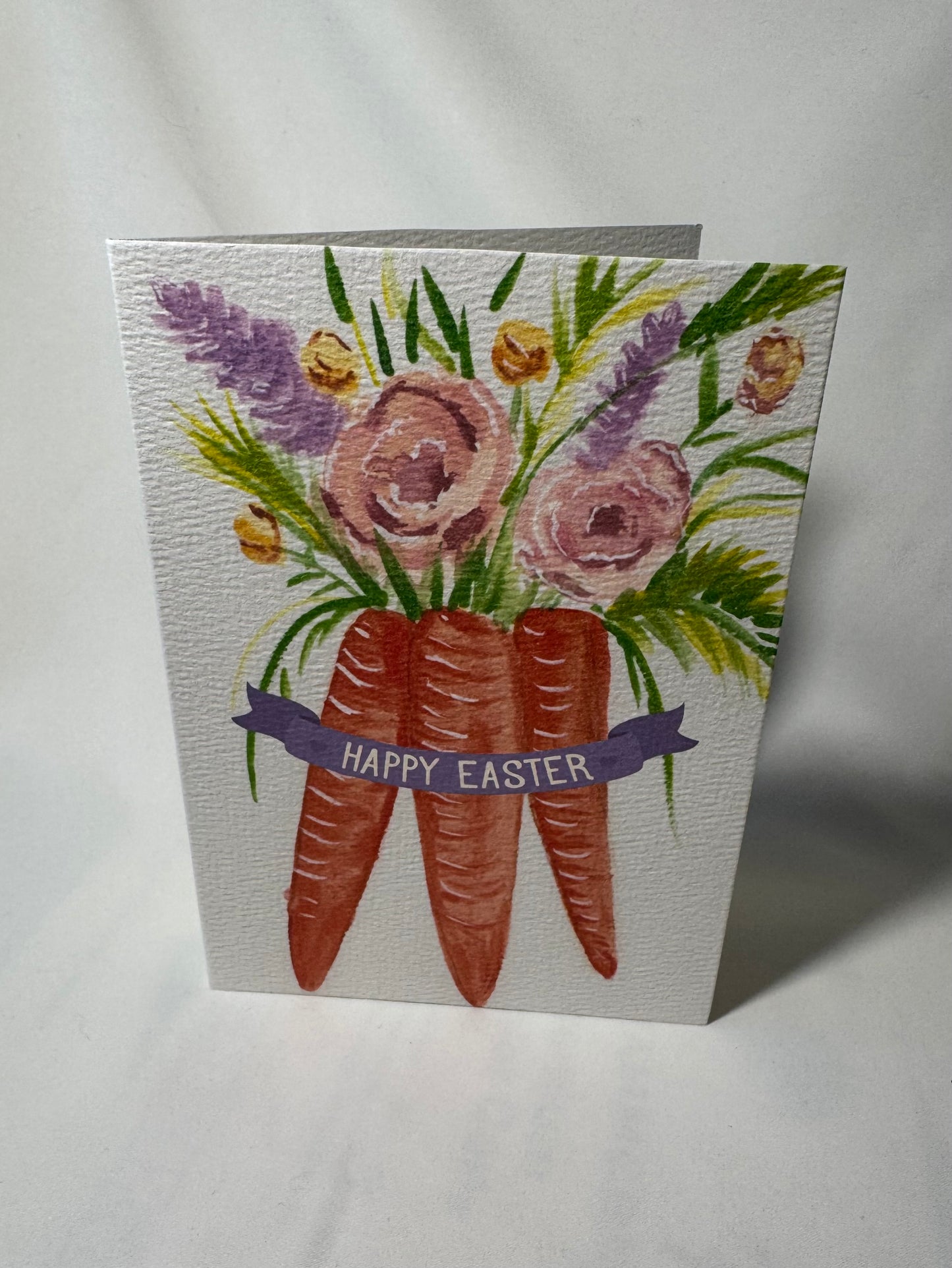 Bouquet of carrots Easter card